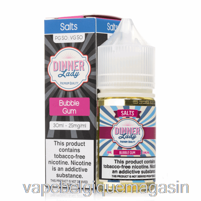 Sel De Bubblegum De Jus De Vape - Vape Dîner Dame - 30 Ml 50 Mg